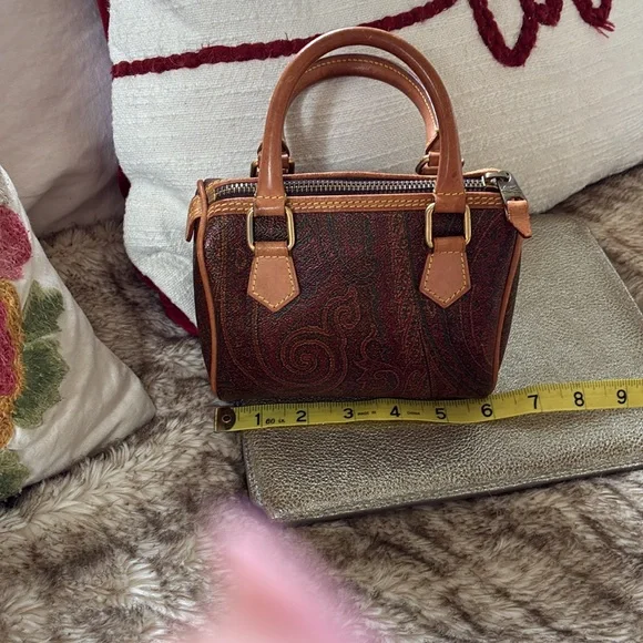 Etro Nano Boston bag/crossbody 6”x5”x3 1/2” - Picture 4 of 14